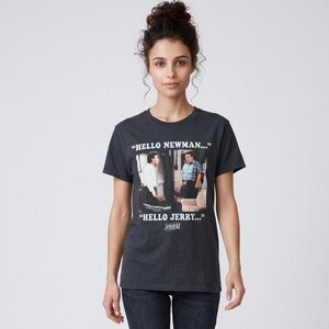 NWOT Unisex Seinfeld Black Short Sleeve Graphic Tee Shirt - Size Small